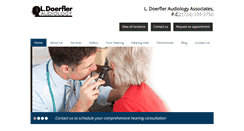 Desktop Screenshot of doerfleraudiology.com